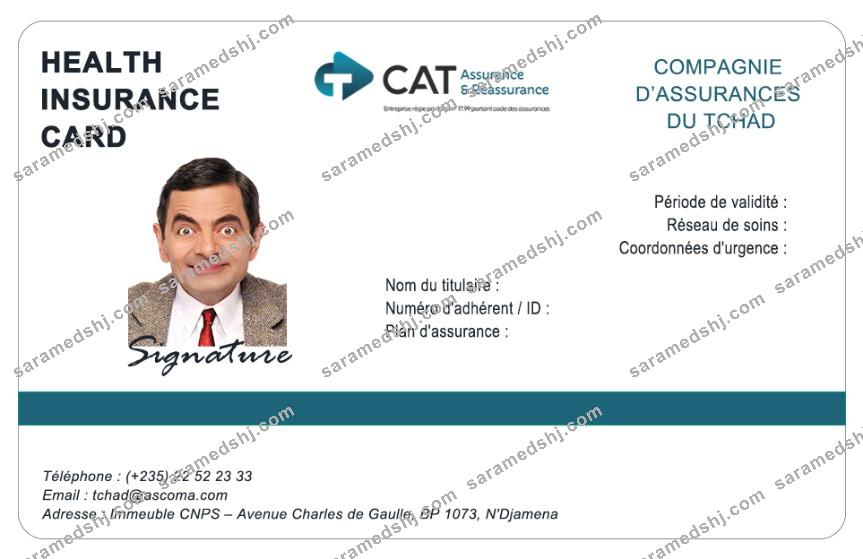 Chad health insurance card